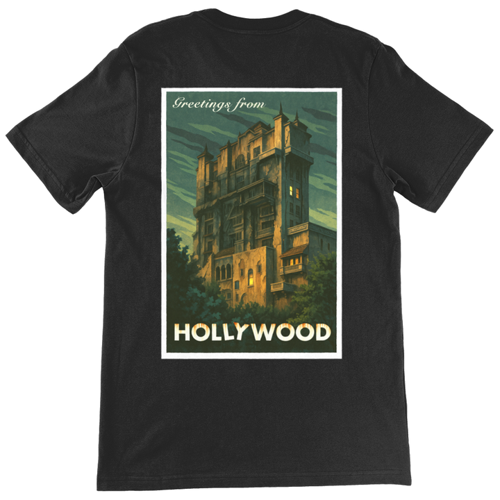 Greetings from Hollywood - Tower of Terror - Unisex Graphic T-Shirt, view 1