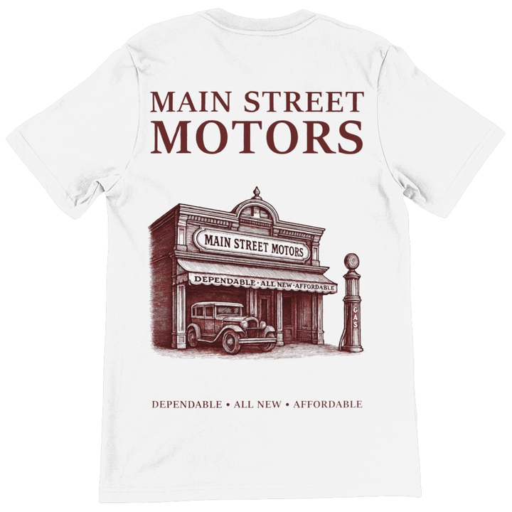 Main Street Motors - Unisex Graphic T-Shirt, view 1