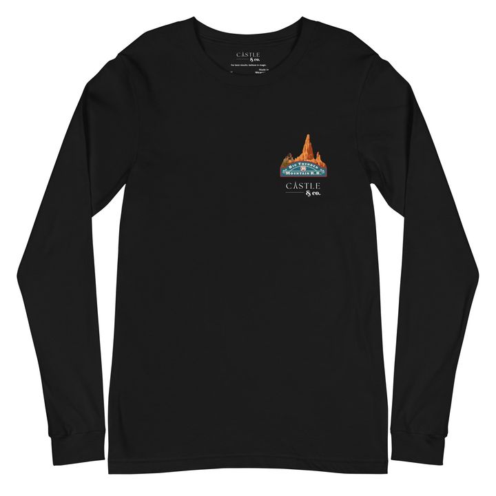 Big Thunder Mountain - Unisex Long Sleeve Tee - White Logo, view 1