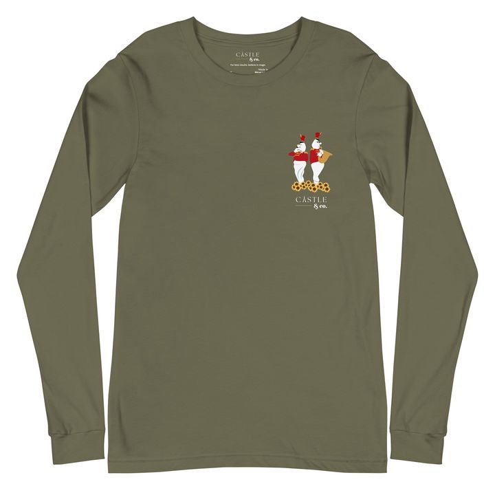 Halloween Bandstand Ghosts - Unisex Long Sleeve T-Shirt, view 1