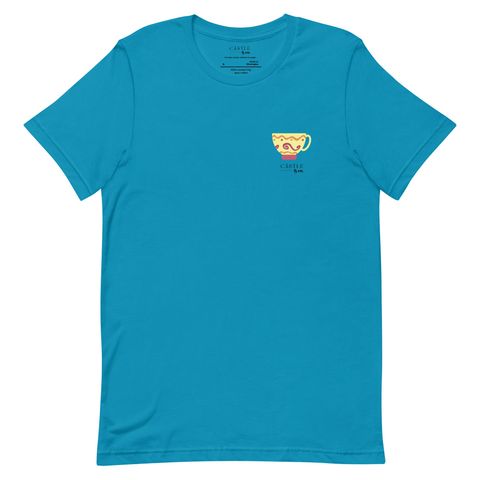 Yellow Teacup - Unisex T-Shirt - Black Logo