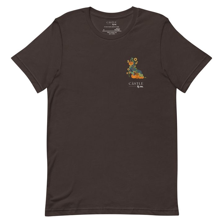 Halloween Pumpkin Man - Unisex T-Shirt - White Logo, view 1