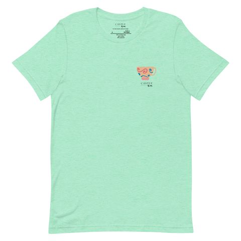 Peach Teacup - Unisex T-Shirt - Black Logo