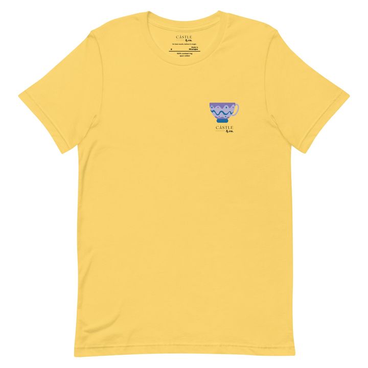 Purple Teacup - Unisex T-shirt - Black Logo, view 1