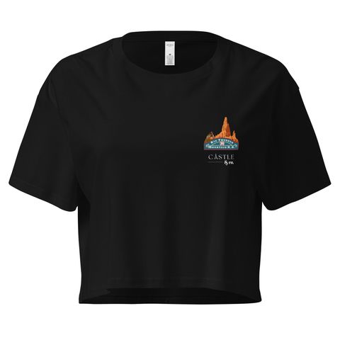 Big Thunder Mountain - Women’s Crop Top - White Logo