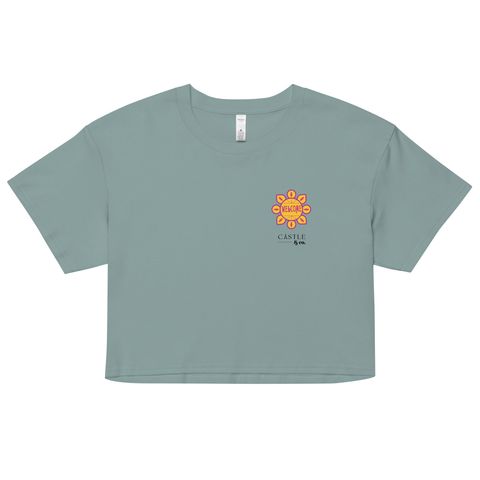 Welcome - Small World - Women’s crop top - Black Logo