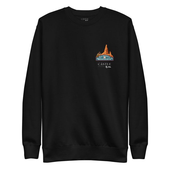 Big Thunder Mountain - Unisex Sweatshirt - White Logo, view 2