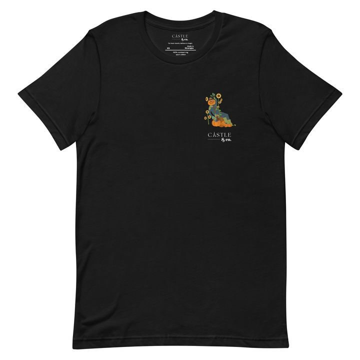 Halloween Pumpkin Man - Unisex T-Shirt - White Logo, view 2