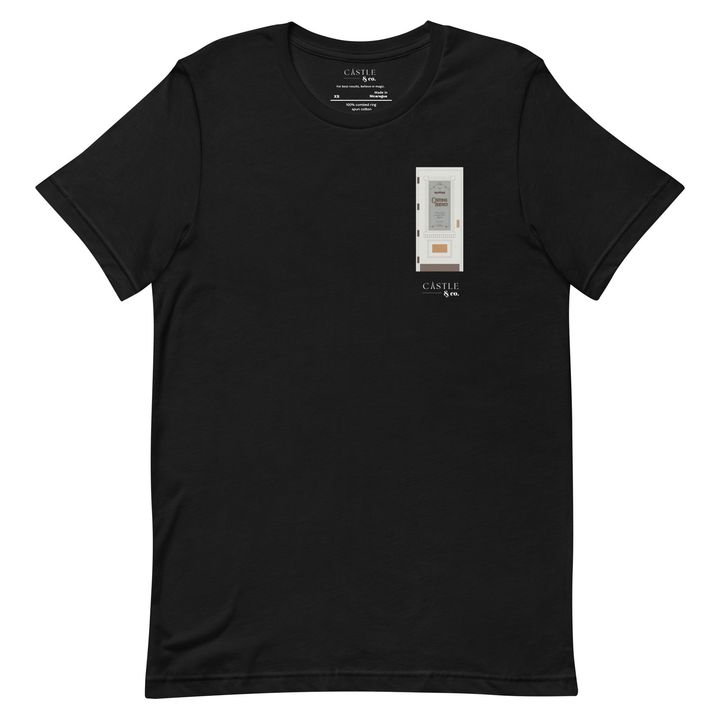 Casting Agency Door - Unisex T-Shirt - White Logo, view 2