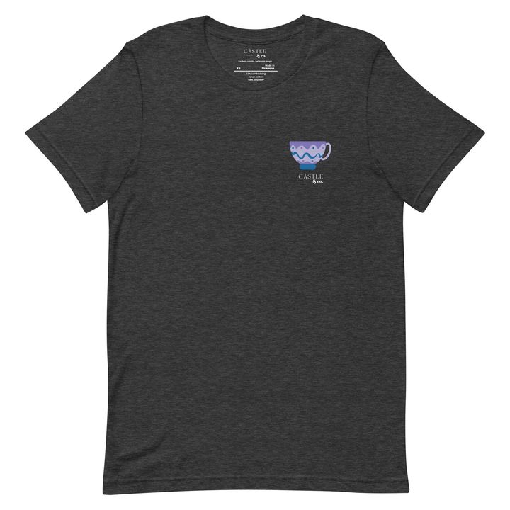 Purple Teacup - Unisex T-Shirt - White Logo, view 2