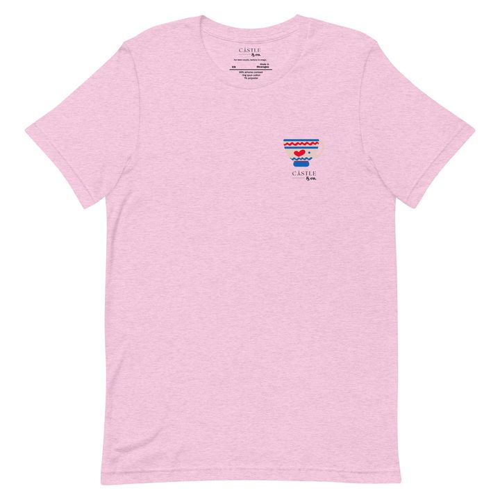 Pink Teacup - Unisex T-Shirt - Black Logo, view 2