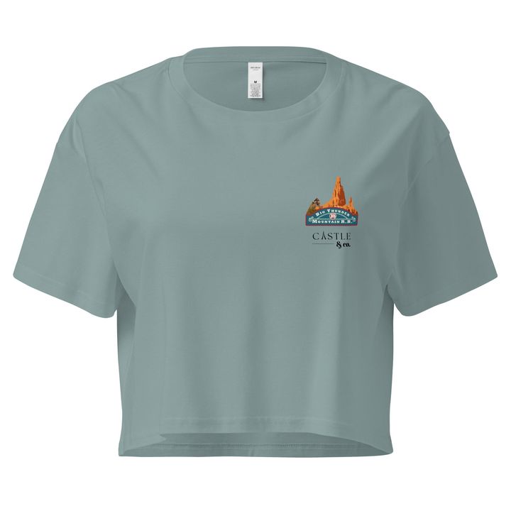 Big Thunder Mountain - Women’s Crop Top - Black Logo, view 2