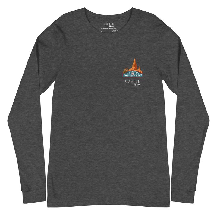 Big Thunder Mountain - Unisex Long Sleeve Tee - White Logo, view 3
