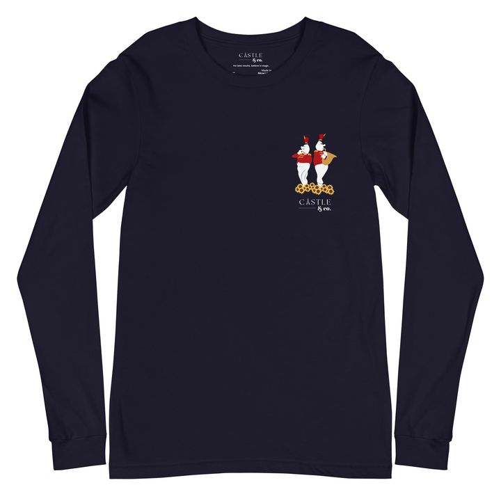 Halloween Bandstand Ghosts - Unisex Long Sleeve T-Shirt, view 3