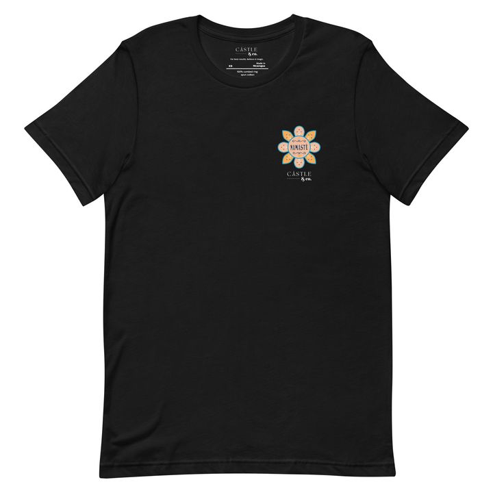 Namaste - Small World - Unisex T-Shirt - White Logo, view 3