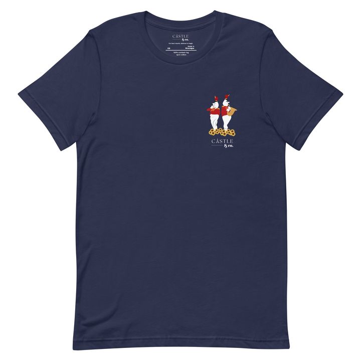 Halloween Bandstand Ghosts - Unisex T-Shirt - White Logo, view 3