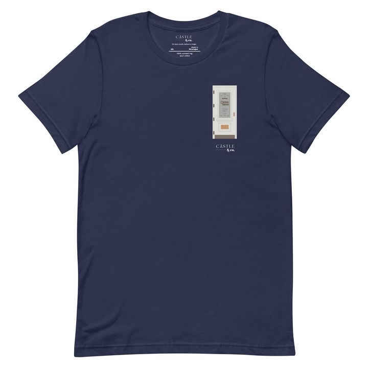 Casting Agency Door - Unisex T-Shirt - White Logo, view 3