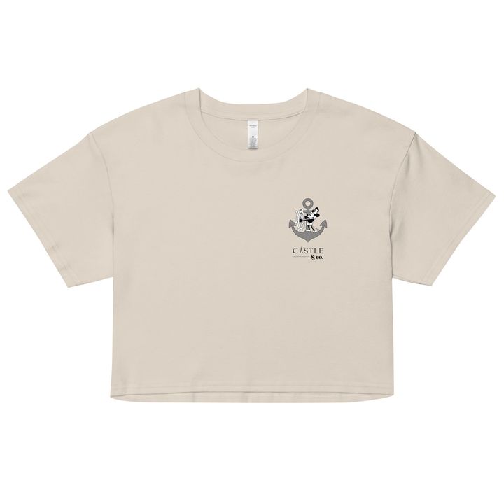 Cruise Anchor - Women’s Crop Top - Black Logo, view 3