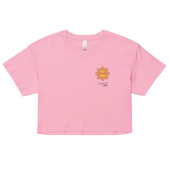 Welcome - Small World - Women’s crop top - Black Logo, view 3