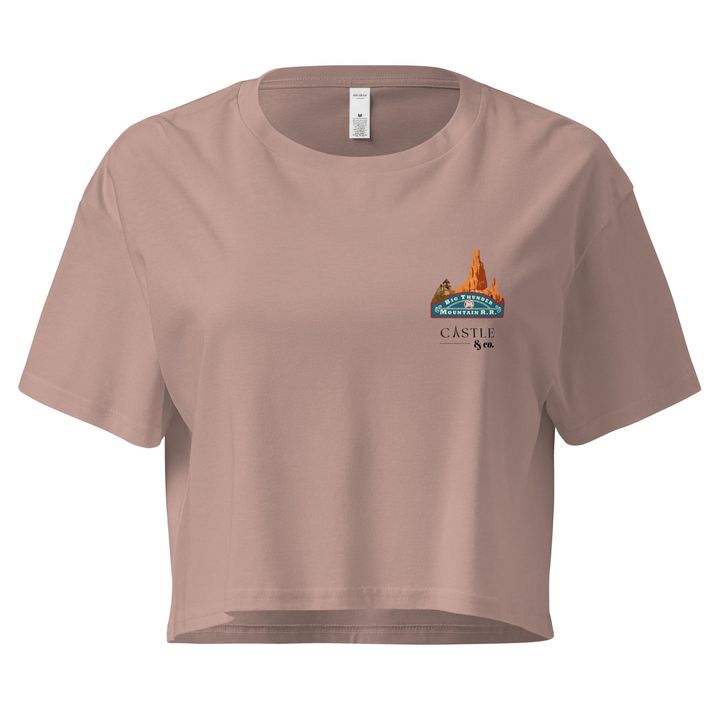 Big Thunder Mountain - Women’s Crop Top - Black Logo, view 3