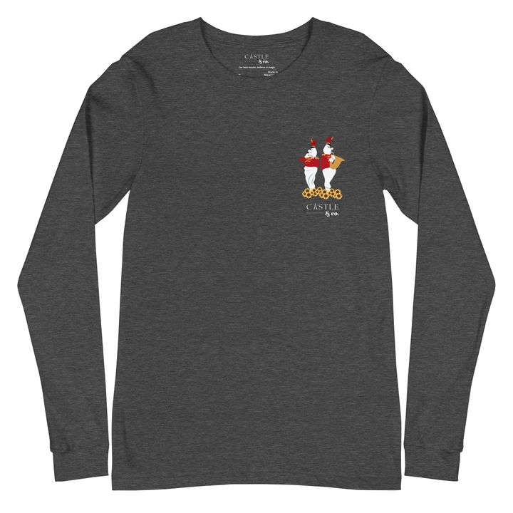 Halloween Bandstand Ghosts - Unisex Long Sleeve T-Shirt, view 4