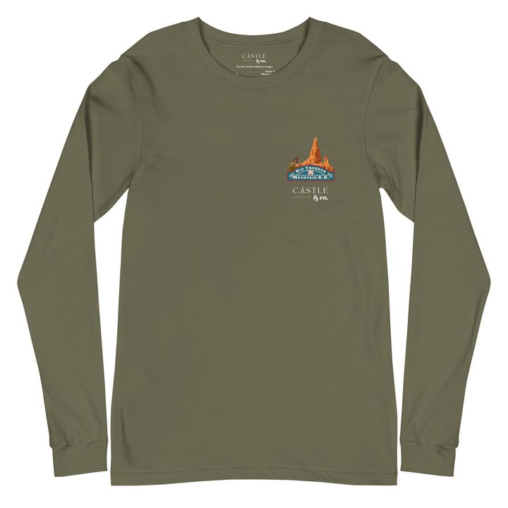 Big Thunder Mountain - Unisex Long Sleeve Tee - White Logo, view 4