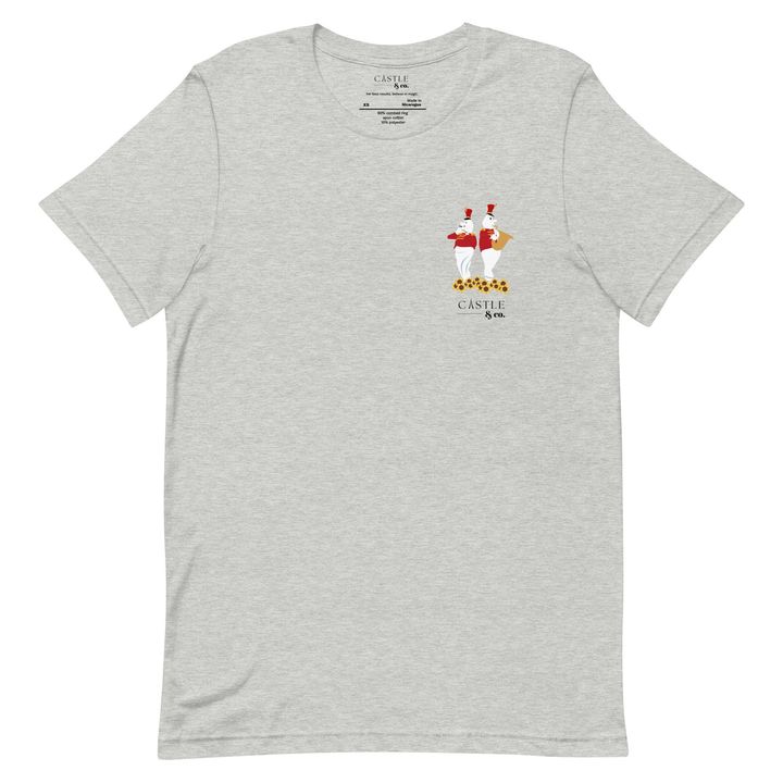 Halloween Bandstand Ghosts - Unisex T-Shirt - Black Logo, view 4