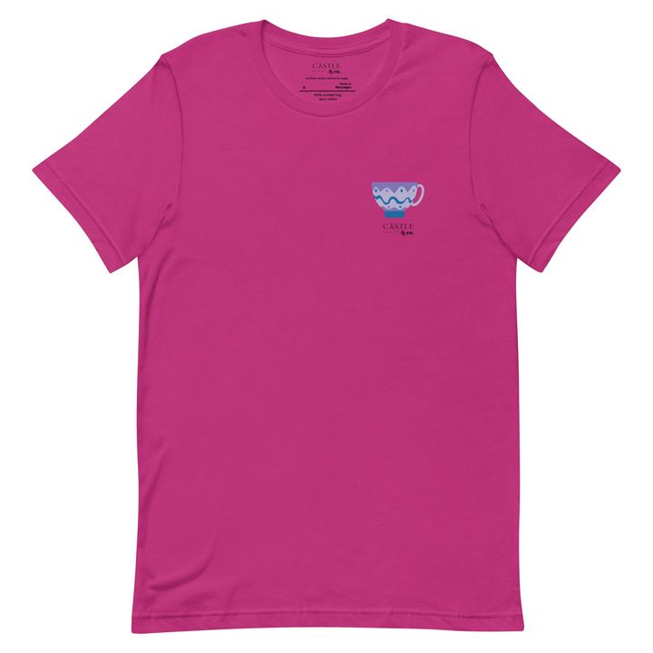 Purple Teacup - Unisex T-shirt - Black Logo, view 4