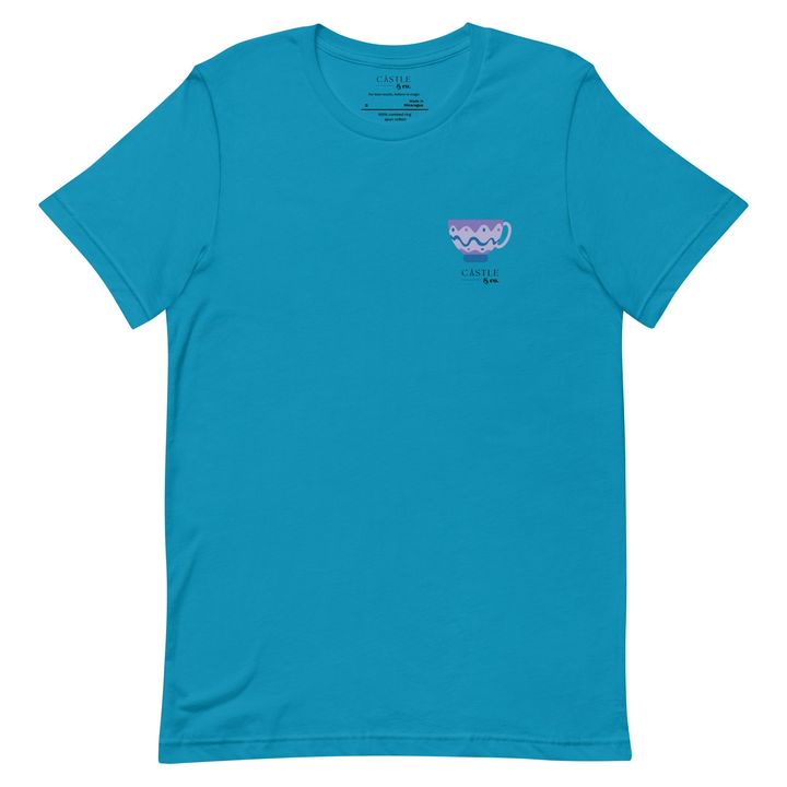 Purple Teacup - Unisex T-shirt - Black Logo, view 5