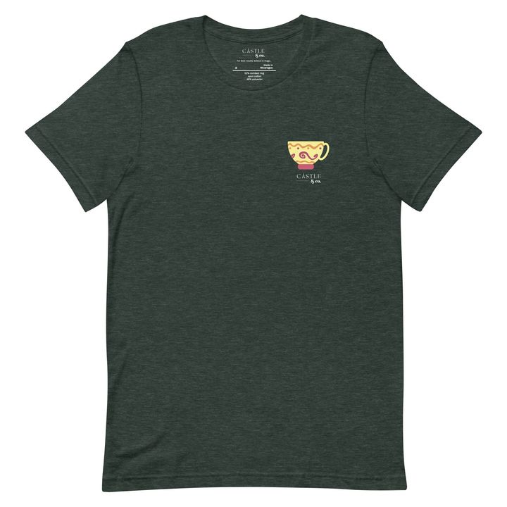 Yellow Teacup - Unisex T-Shirt - White Logo, view 5