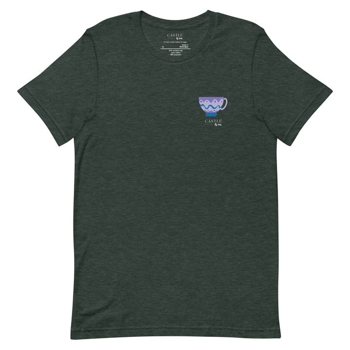 Purple Teacup - Unisex T-Shirt - White Logo, view 5