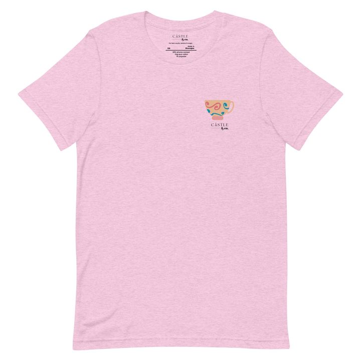 Peach Teacup - Unisex T-Shirt - Black Logo, view 5