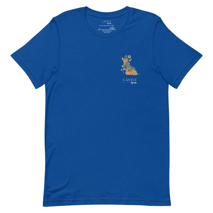 Halloween Pumpkin Man - Unisex T-Shirt - White Logo, view 5