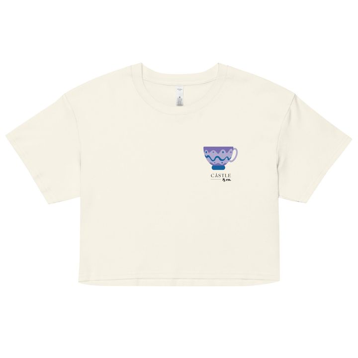 Purple Teacup - Women’s crop top - Black Logo, view 5