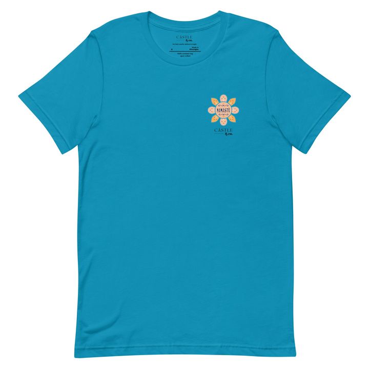 Namaste - Small World - Unisex T-Shirt - Black Logo, view 6