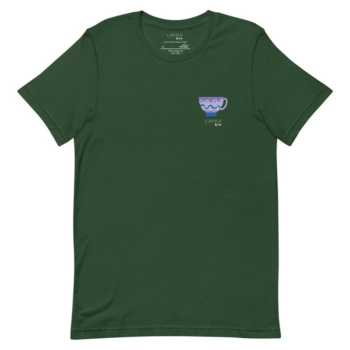 Purple Teacup - Unisex T-Shirt - White Logo, view 6