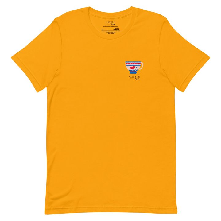 Pink Teacup - Unisex T-Shirt - Black Logo, view 6