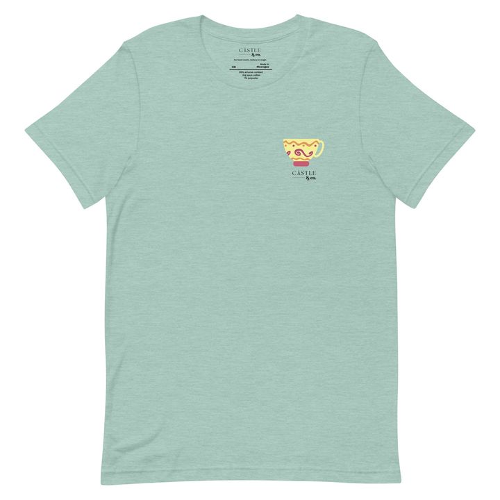 Yellow Teacup - Unisex T-Shirt - Black Logo, view 6