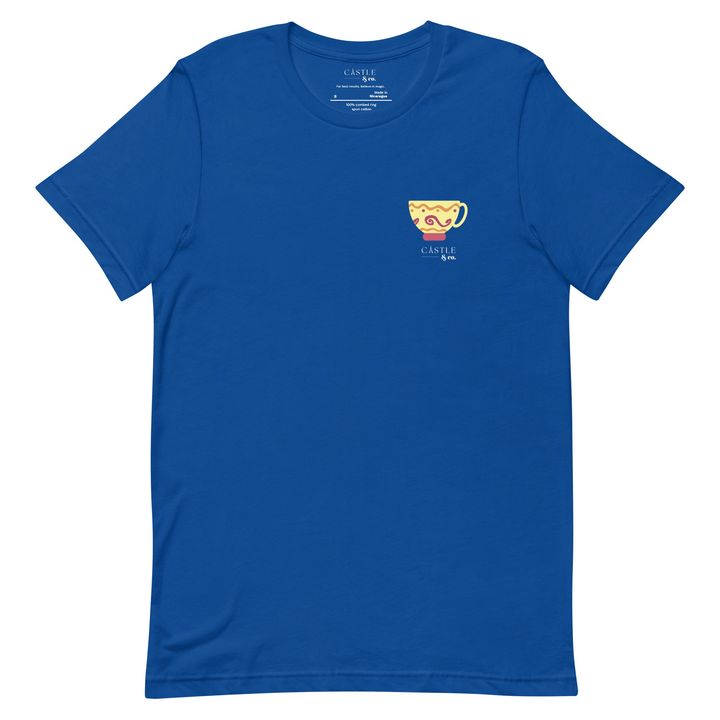Yellow Teacup - Unisex T-Shirt - White Logo, view 6