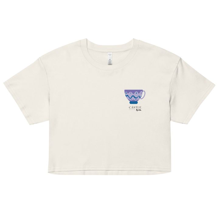 Purple Teacup - Women’s crop top - Black Logo, view 6
