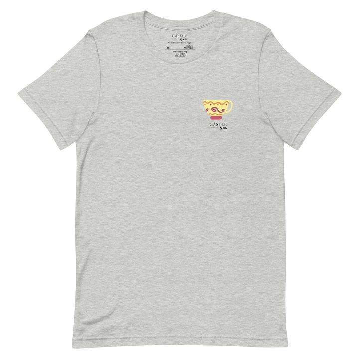 Yellow Teacup - Unisex T-Shirt - Black Logo, view 7