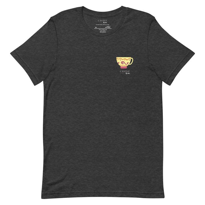 Yellow Teacup - Unisex T-Shirt - White Logo, view 7