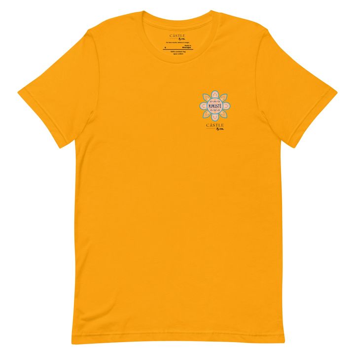 Namaste - Small World - Unisex T-Shirt - Black Logo, view 7