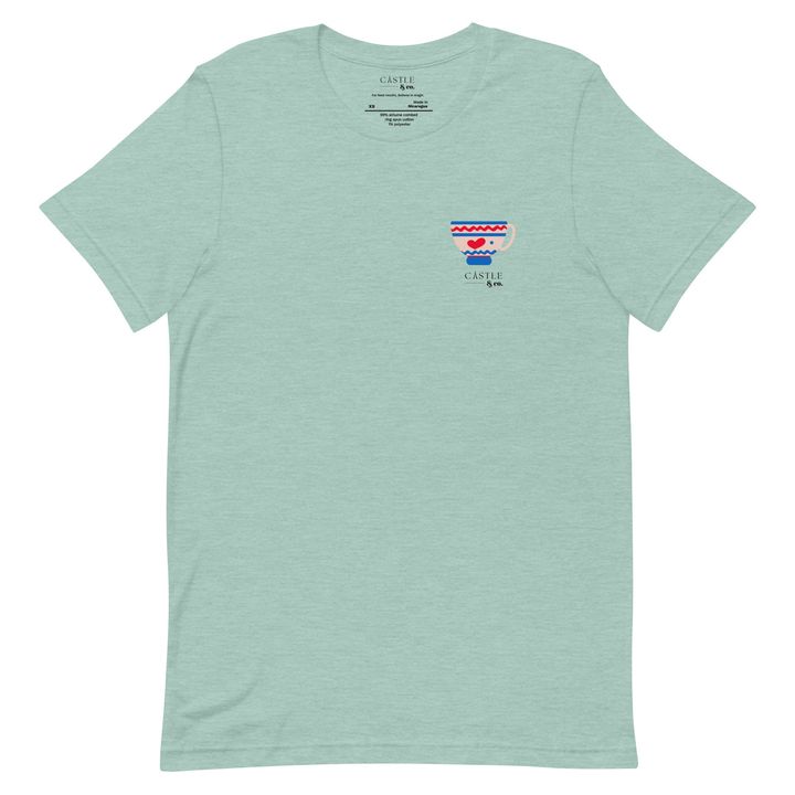 Pink Teacup - Unisex T-Shirt - Black Logo, view 7