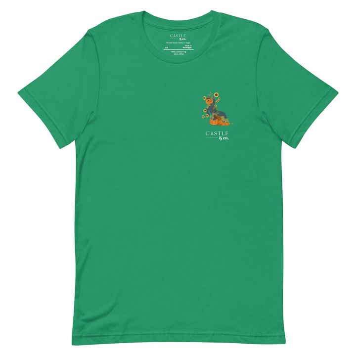 Halloween Pumpkin Man - Unisex T-Shirt - White Logo, view 7