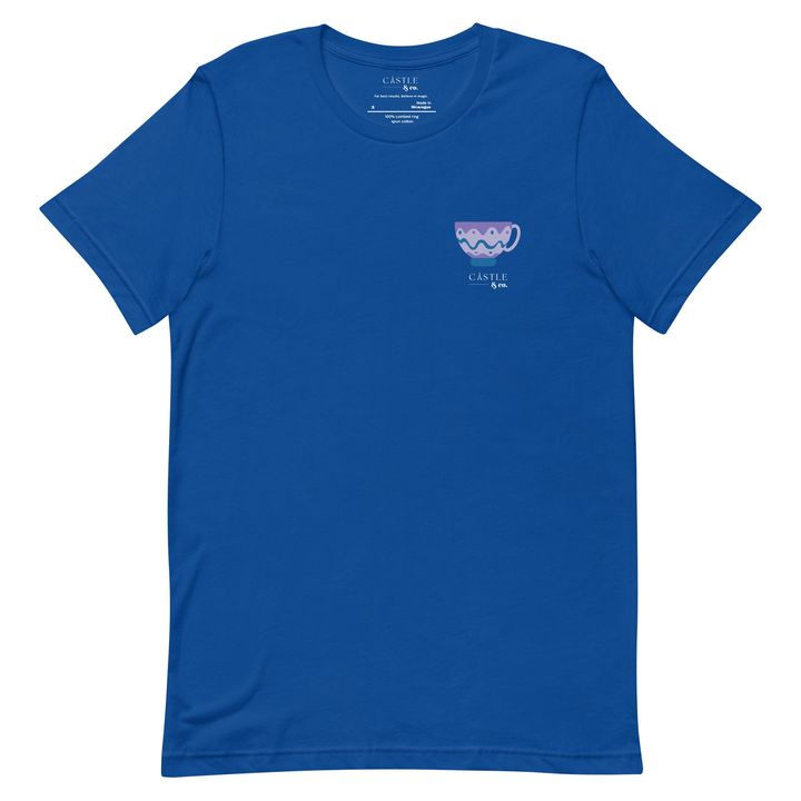 Purple Teacup - Unisex T-Shirt - White Logo, view 7