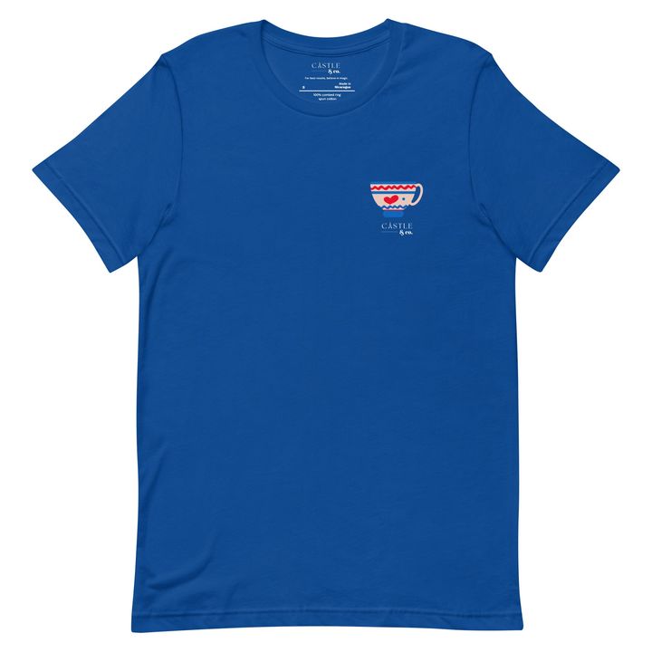 Pink Teacup - Unisex T-Shirt - White Logo, view 7