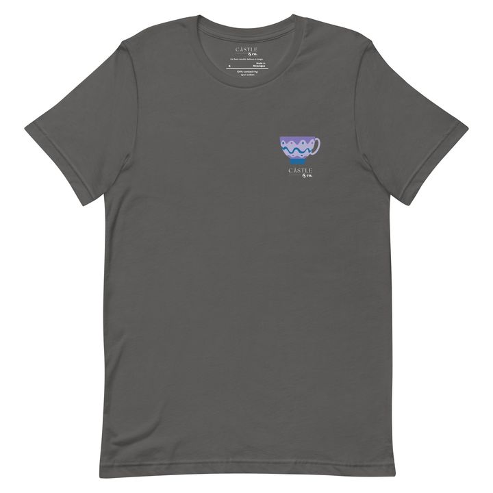 Purple Teacup - Unisex T-Shirt - White Logo, view 8