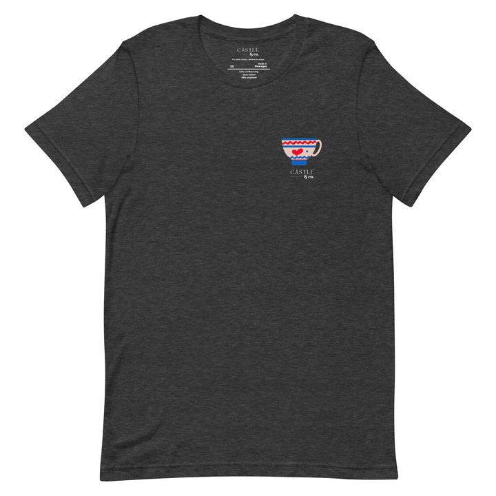 Pink Teacup - Unisex T-Shirt - White Logo, view 8