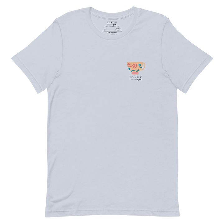 Peach Teacup - Unisex T-Shirt - Black Logo, view 8